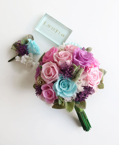 Spring Dance Bridal Bouquet with matching corsage